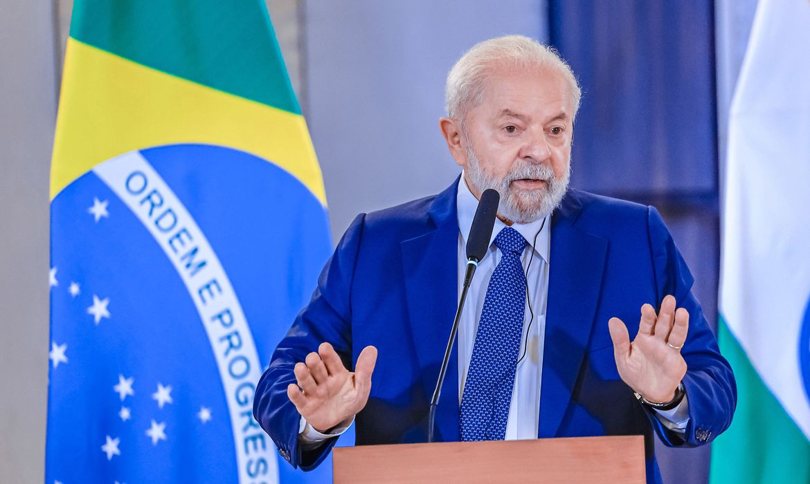 O presidente Luiz Inácio Lula da Silva