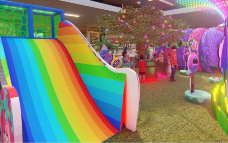 Exposição Villa Trolls que está acontecendo no Shopping Center Norte
