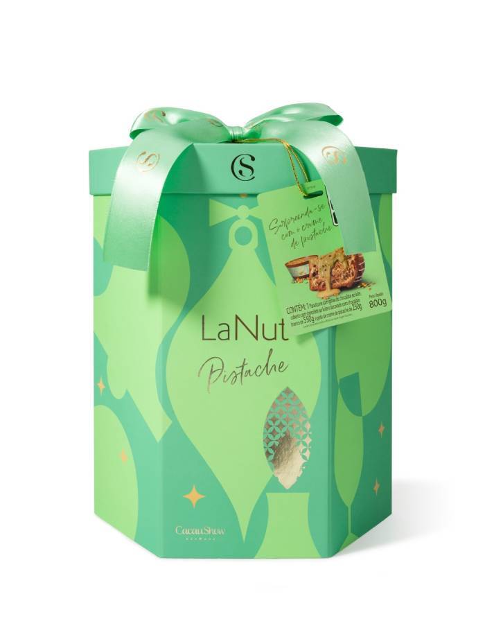 Panettone Premium LaNut Pistache Cacau Show