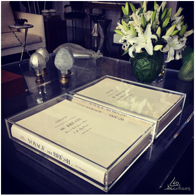 Case em Acrílico p/ Livro Decor.