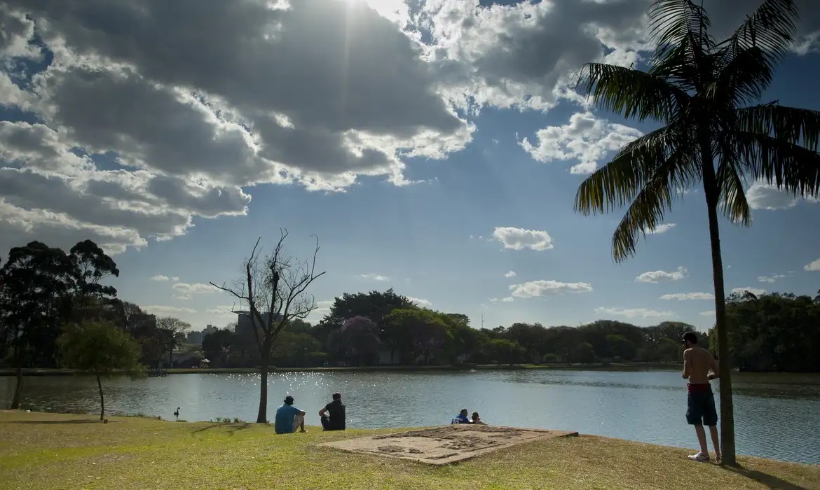 Clima calor parque Ibirapuera