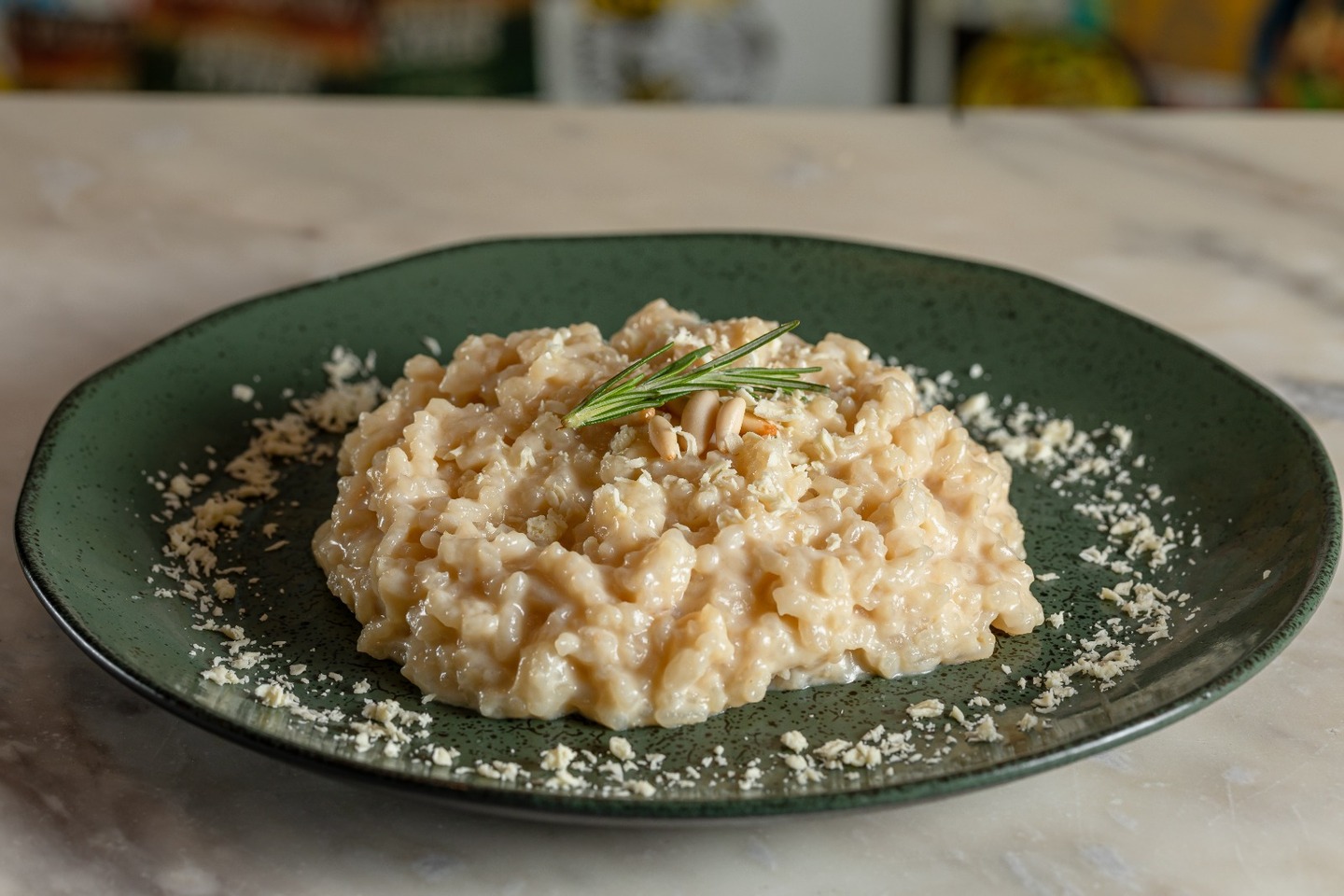 Risoto doce de chocolate branco