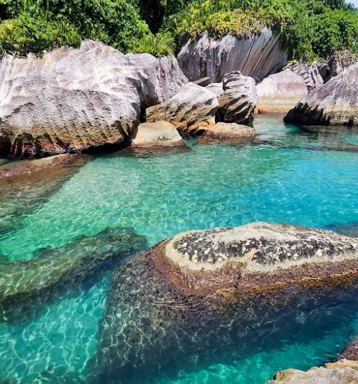 Ilha Montão do Trigo, no litoral norte