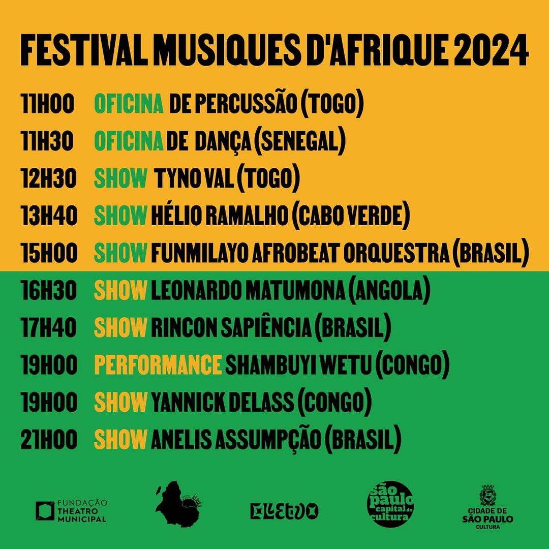 Lineup Festival Musiques D'Afrique