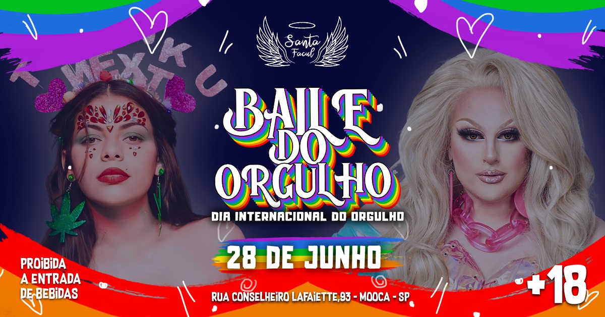 Convite para o Baile do Orgulho, na Mooca