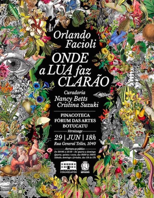 Convite para exposição de Orlando Facioli