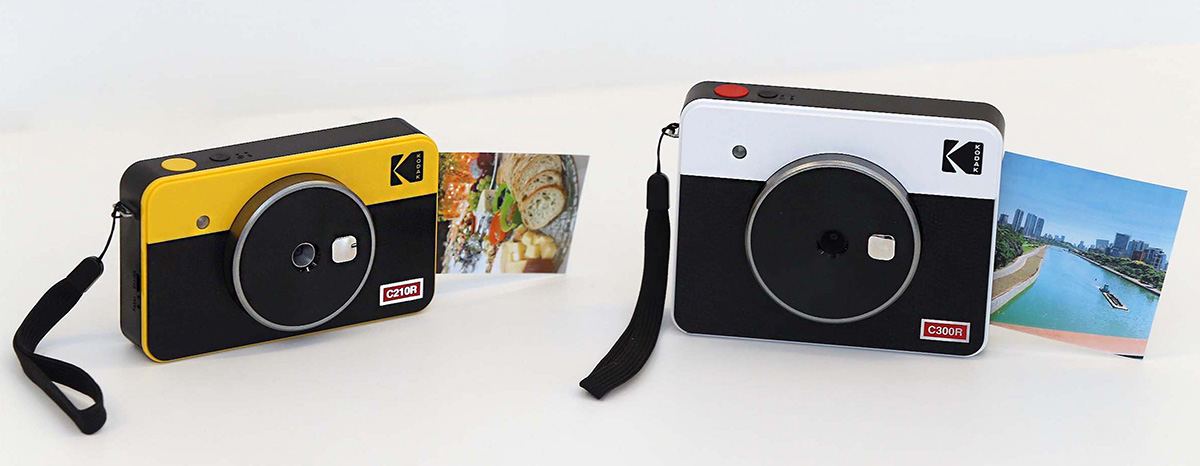 Câmeras Kodak Mini Shot Retro 2 e Mini Shot Retro 3, R$ 1.299 e R$ 1.399, respectivamente, na Kodak