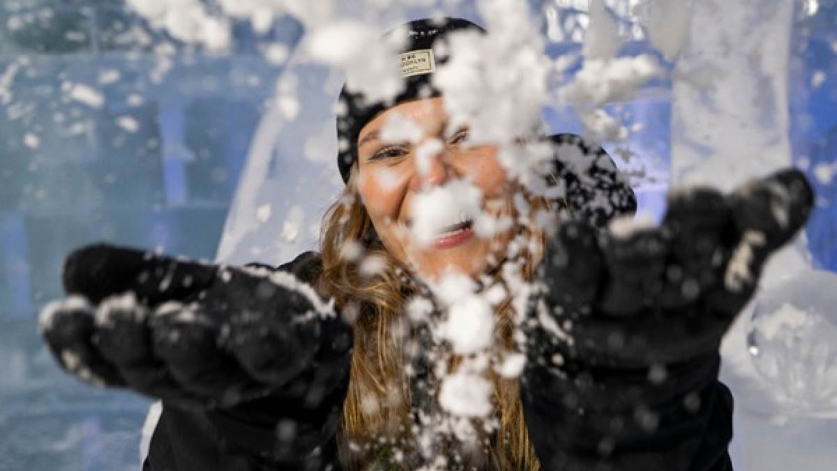 Atração garante diversão na neve