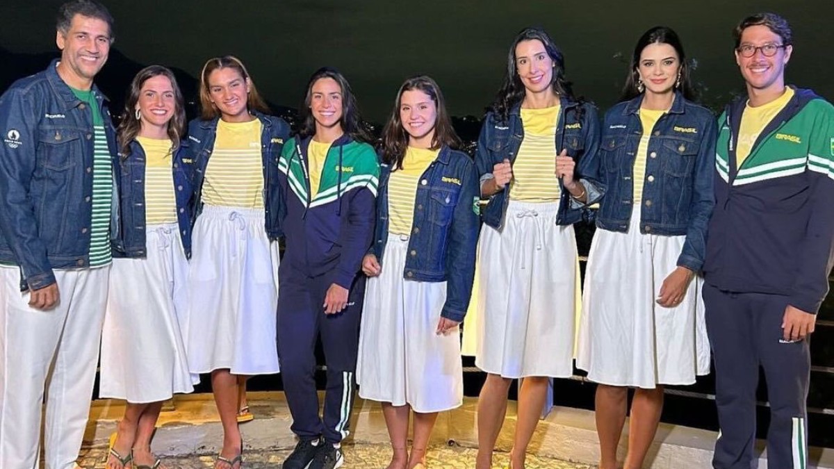 Uniforme do Brasil para a cerimônia de abertura