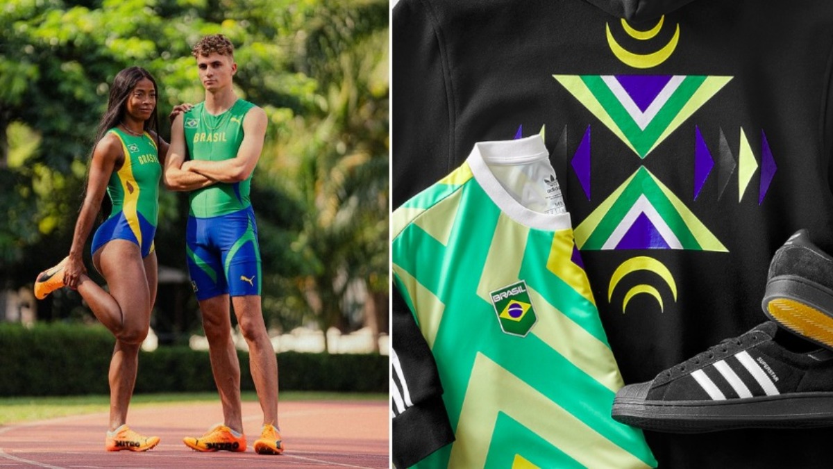 Uniformes do brasil de atletismo e skate