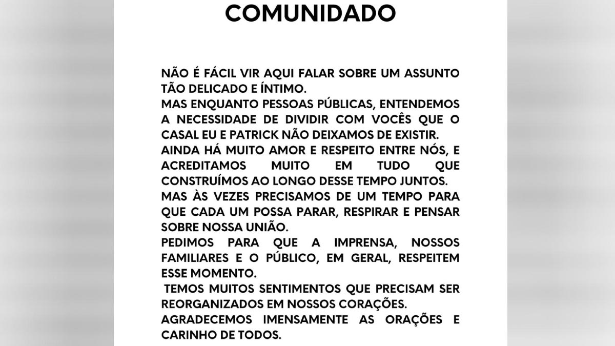 Comunicado