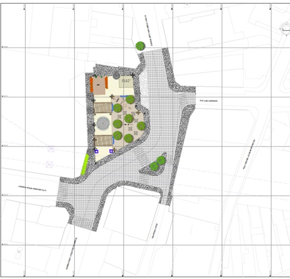 Projeto que consta no edital da Prefeitura de SP para a praça no Bairro do Limão