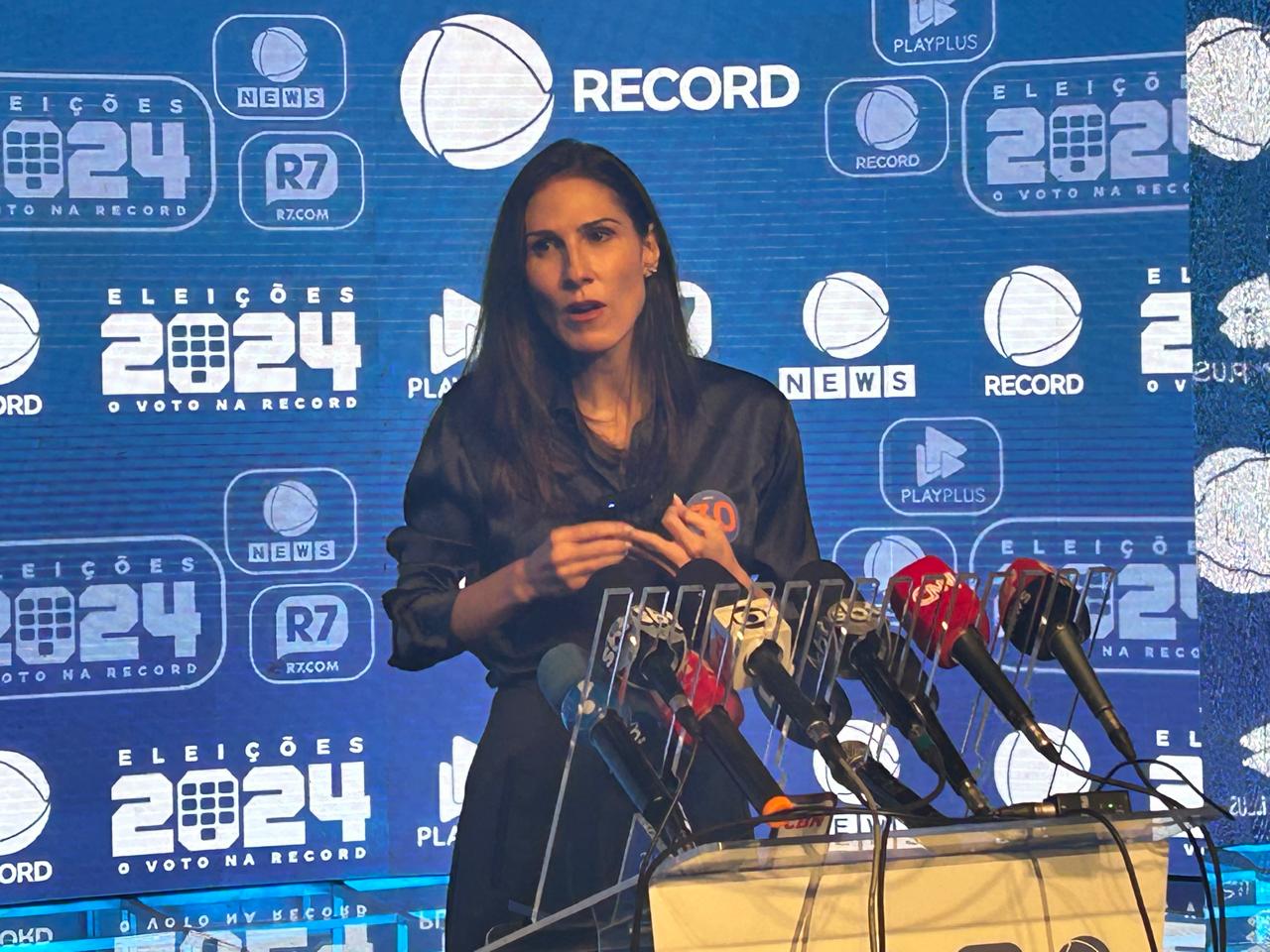 Marina Helena participou do debate da RecordTV, no último domingo