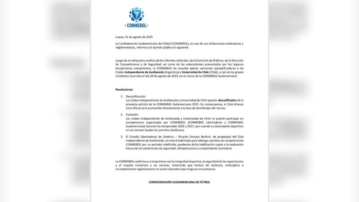 Comunidado falso da Conmebol divulgado nas redes sociais