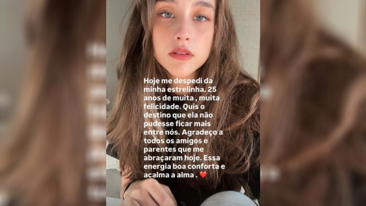 Ronaldo Melino anunciou o morte da filha em postagem nas redes sociais