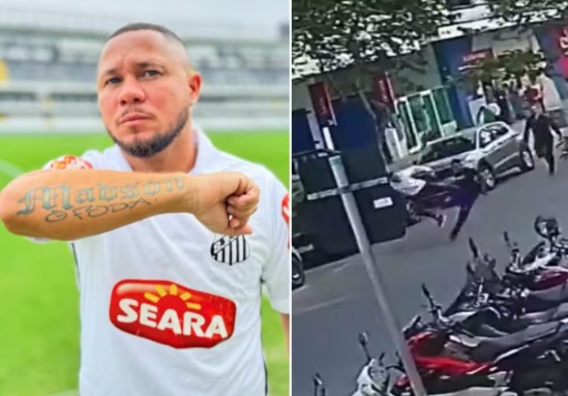 Madson, ex-jogador do Santos FC, deu voadora em suspeito no litoral de SP