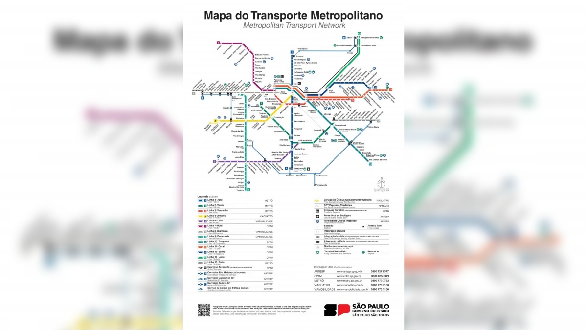 Linhas 7-Rubi e 10-Turquesa passam a ter a estação Palmeiras-Barra Funda como terminal