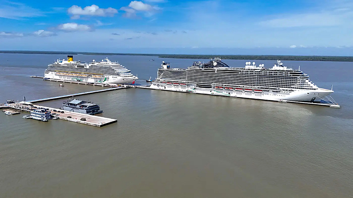 Ancoragem de transatlânticos em Outeiro ajuda a desafogar a rede hoteleira e projeta Belém como porta de entrada da Amazônia