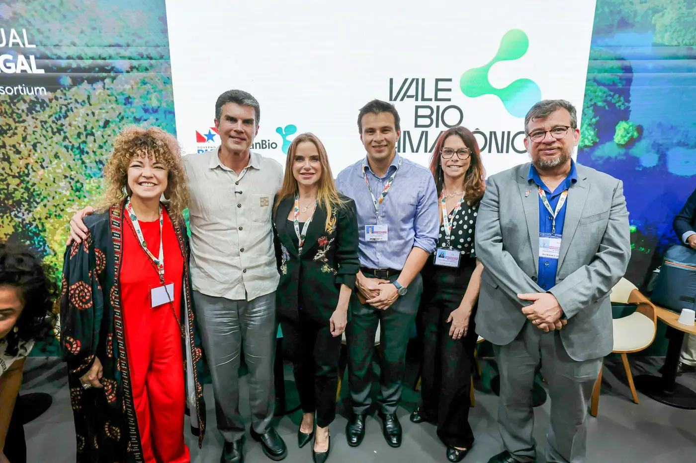 Evento de lançamento reuniu Helder Barbalho (governador do Pará), Ana Costa (Natura), Jorge Vianna (ApexBrasil) e Letícia Moraes (CNS) para apresentar a nova agenda da bioeconomia