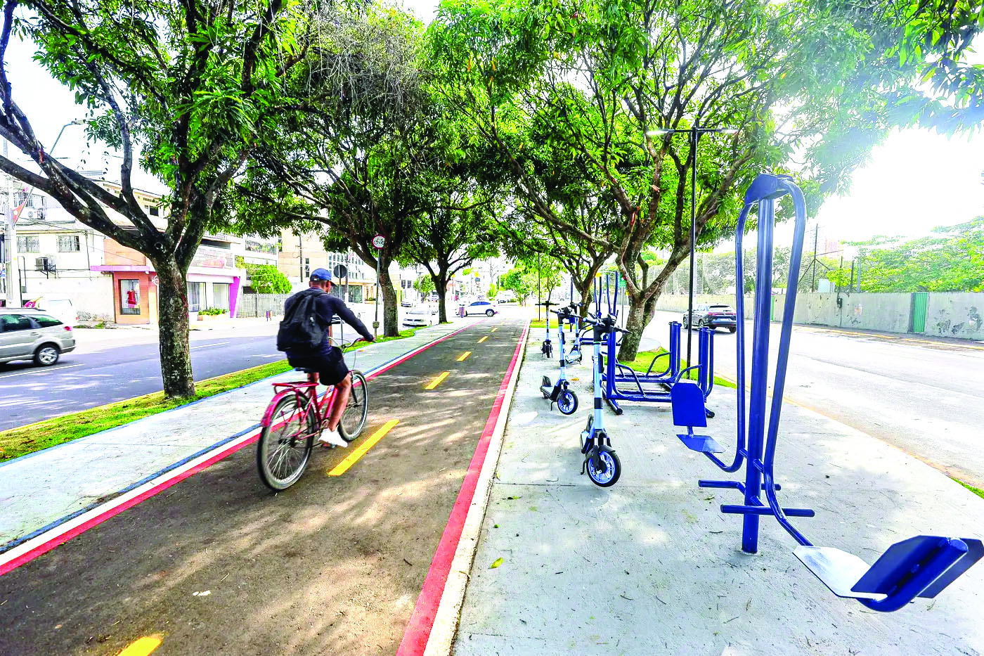 A obra de modernização da Avenida Duque de Caxias, na capital, também ganhou destaque em novembro