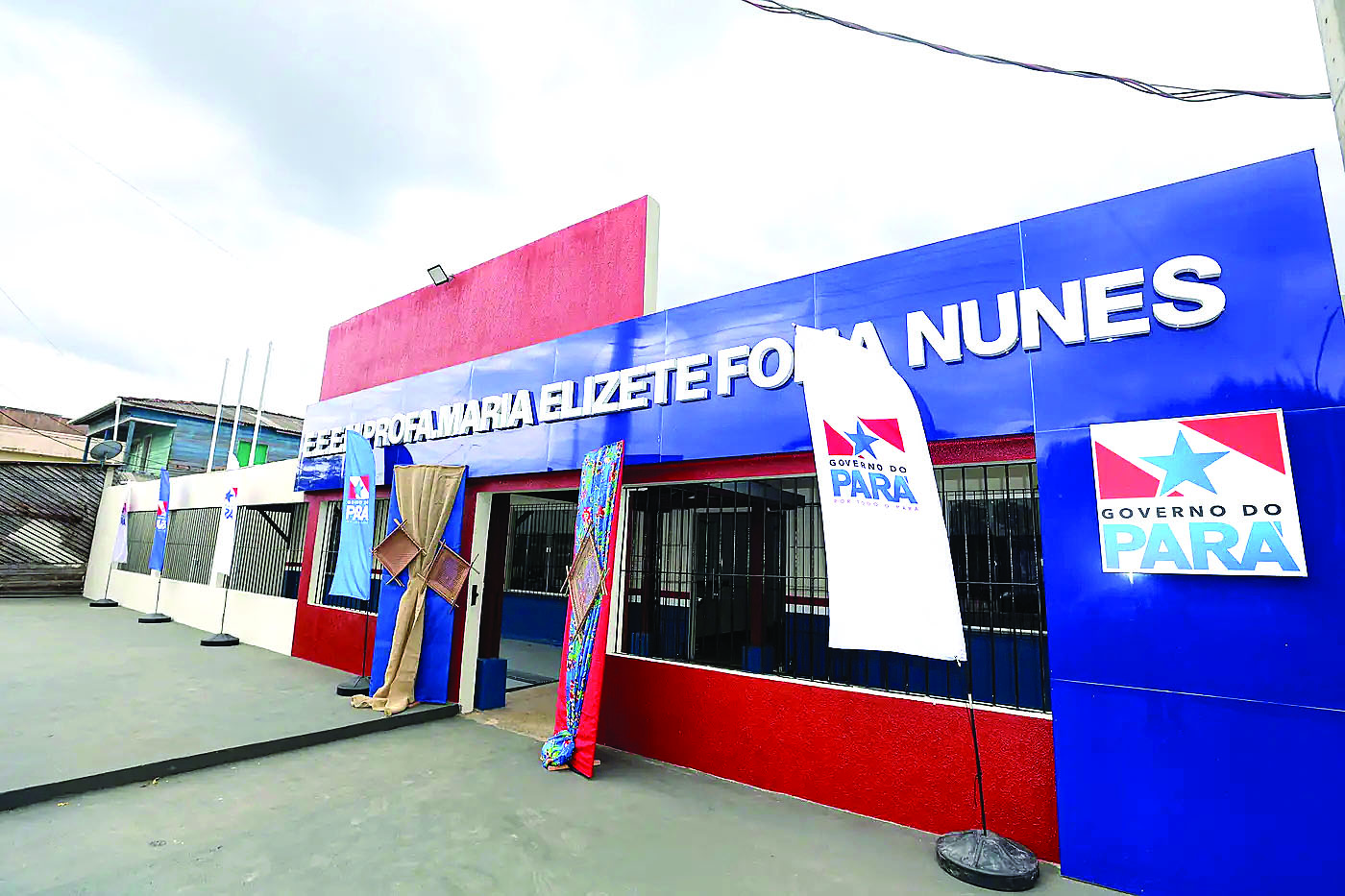 A Escola Estadual de Ensino Médio Professora Maria Elizete Fona Nunes, em Breves (no Marajó), é um dos principais investimentos em novembro na área da educação