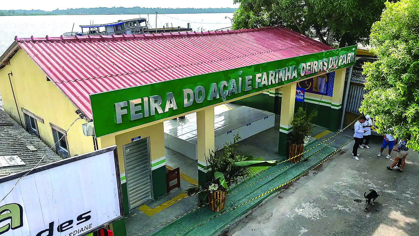 A nova Feira do Açaí e da Farinha no município de Oeiras do Pará foi entregue em novembro pelo Estado