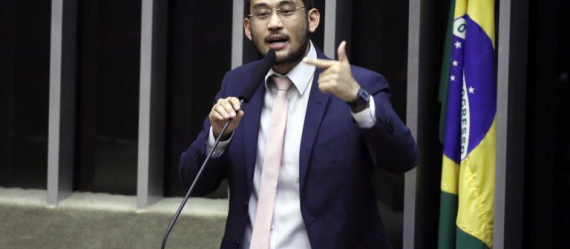 O deputado Kim Kataguiri (União Brasil-SP)