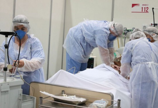 Leito hospitalar na cidade de São Paulo