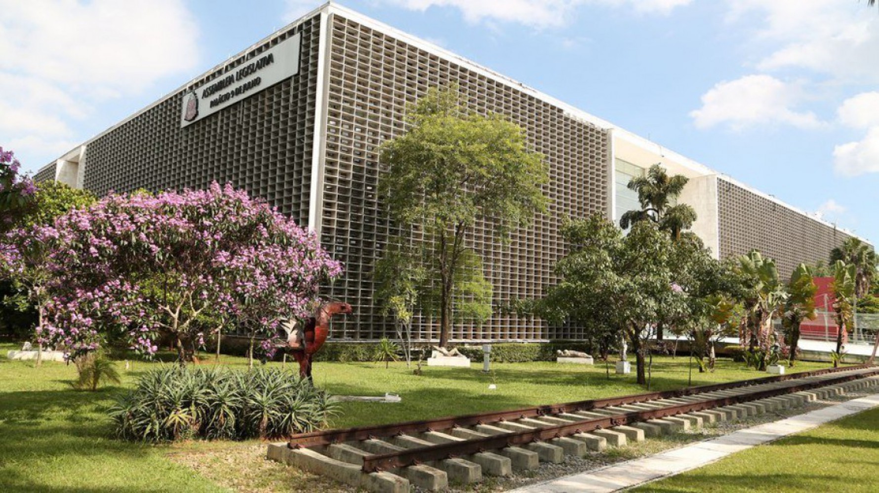 Vista externa do prédio da Assembleia Legislativa de São Paulo (Alesp)