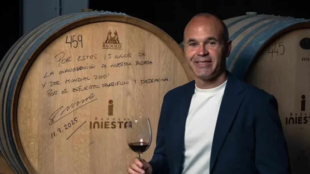 Andrés Iniesta também investe em produção de vinhos na Espanha (Reprodução: Bodega Andrés Iniesta)