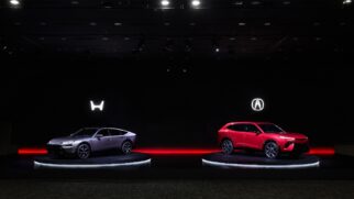 Modelos de carros híbridos Honda Hybrid Sedan e o Acura Hybrid SUV apresentados oficialmente pela Honda