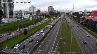 Trânsito na rodovia Anchieta no sentido da capital paulista