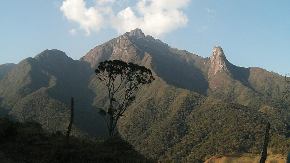 Localizado na Serra da Mantiqueira, o Pico dos Marins atrai turistas em busca de aventura e contato com a natureza (Foto: Daniel/ Wikimedia Commons)