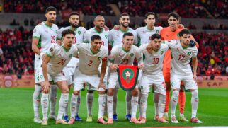 Seleção Marroquina posada antes de partida amistosa