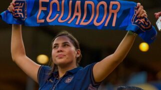Torcida do Equador na partida contra Costa do Marfim, pela primeira rodada da Copa do Mundo de 2026