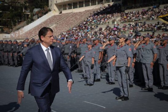 Com a nova turma, o estado ultrapassa a marca de 16,2 mil policiais formados desde o início de 2023. Foto: Pablo Jacob/Governo do Estado de SP