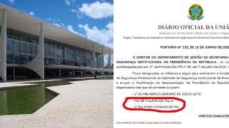 Uma portaria do Departamento de Gestão do Gabinete de Segurança Institucional (GSI) da Presidência da República designou militares com os nomes “Fulano de Tal” e “Cicrano de Tal” para funções dentro do órgão/Divulgação