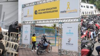 A Abraciclo promoveu dois eventos educativos em apoio ao “Maio Amarelo”/Divulgação