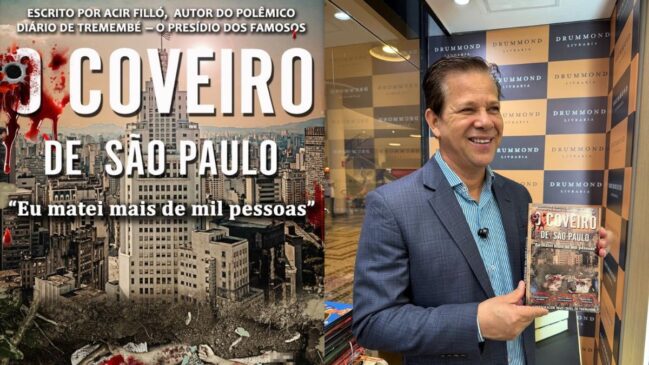 Além de 'O Coveiro de São Paulo', Acir Filló é autor de 'Diário de Tremembé – O Presídio dos Famosos', que originou a série da Prime Video (Foto: Divulgação)