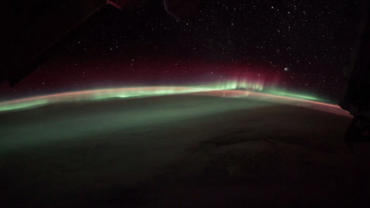 Astronauta da Estação Espacial Internacional captou imagens que destacam a grandiosidade do fenômeno natural (Foto: NASA)