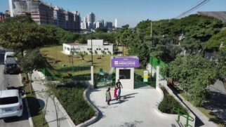 Imagem aérea do novo Parque da Mooca Vereador José Índio