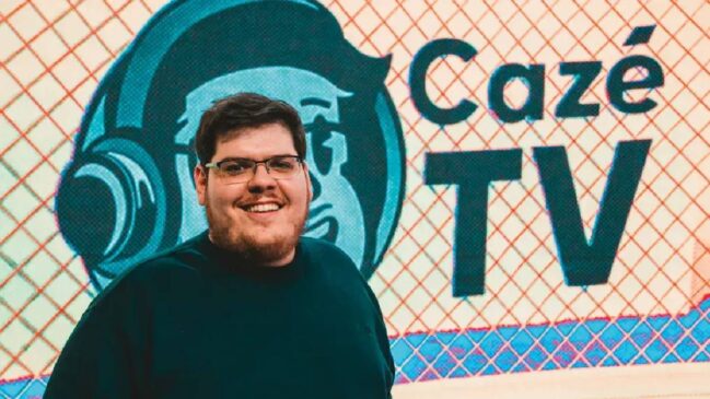 Casimiro Miguel, dono e apresentador da CazéTV,