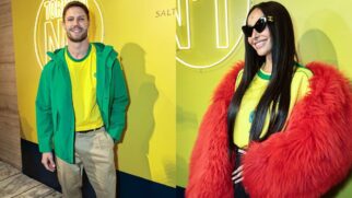 Jonas Sulzbach e Sabrina Sato na festa da torcida N° 1