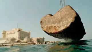 Fragmentos do Farol de Alexandria foram recuperados após permanecerem submersos por cerca de 1.600 anos (Reprodução: PHAROS)