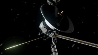 A Voyager 1 segue viajando pelo espaço interestelar e está prestes a atingir a distância equivalente a um dia-luz da Terra (Reprodução: YouTube)