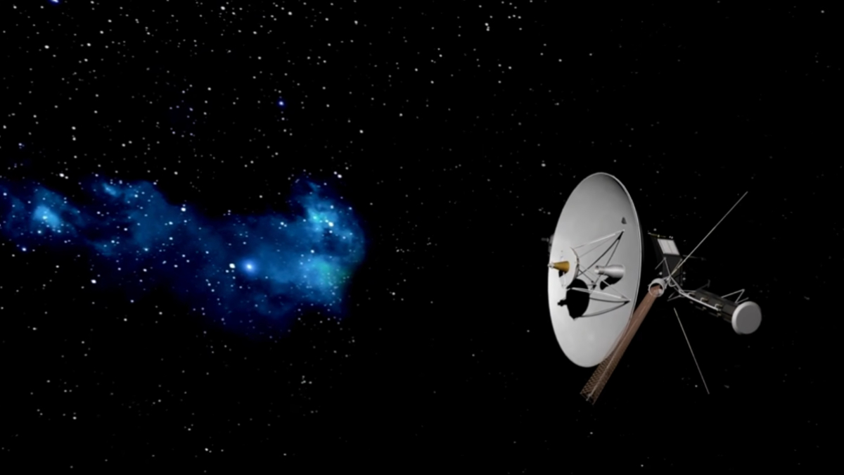 Cada sinal enviado para a Voyager 1 leva quase um dia para chegar ao seu destino, evidenciando a imensidão do espaço (Reprodução: YouTube)