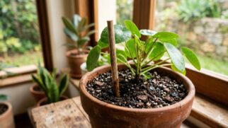 Truque do palito ajuda a descobrir o momento certo de regar as plantas (Foto: gerada por IA)