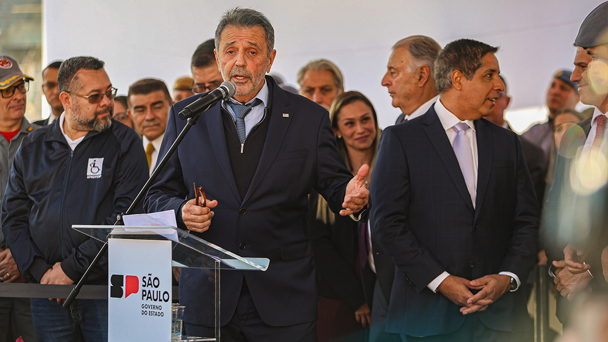 Secretário de Segurança Pública de SP na formatura da Polícia Militar