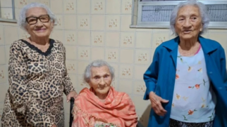 Zulina, Zoraide e Levita somam mais de 300 anos de vida e despertam o interesse de pesquisadores da longevidade (Crédito: Reprodução)