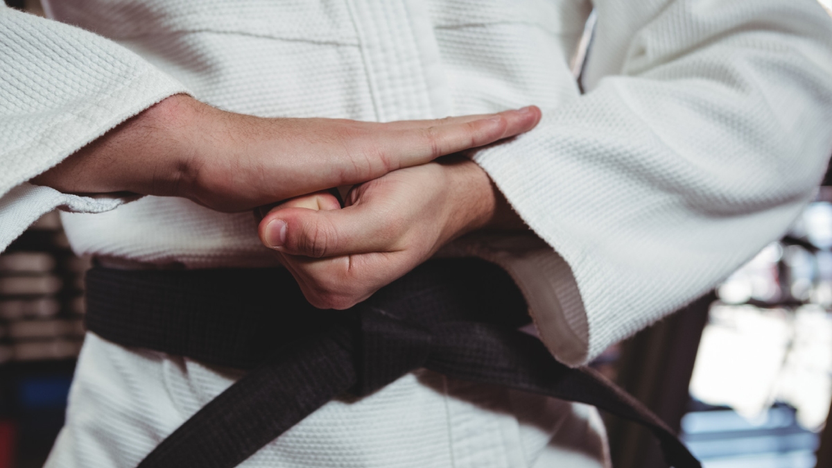 Prática de jiu-jitsu
